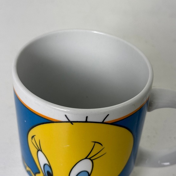 Looney Tunes Tweety Bird 2002 Warner Bros Ceramic Coffee Mug Collectible Gift - Picture 5 of 5